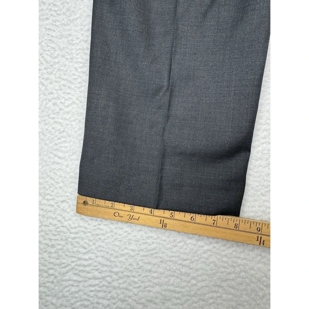 NEW $175 - Vintage RALPH LAUREN Ultraflex Wool Gray Dress Pants - Men's 42x30